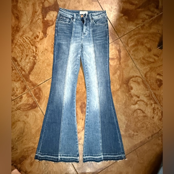 Flying Monkey Dark Blue Flare Jeans - Picture 1 of 2